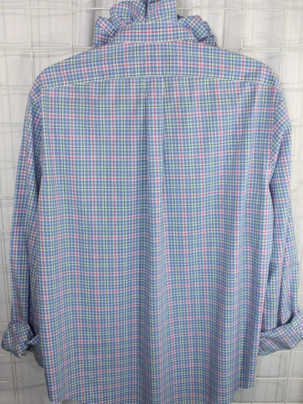 Custom Ralph Lauren Ruffle Collar Shirt – One-of-a-Kind - Picture 5 of 9